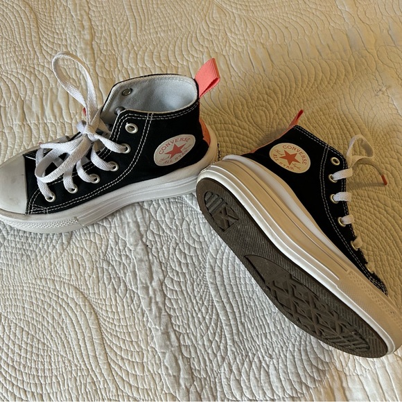 Converse Kids Black High-Top Sneakers - Picture 3 of 4